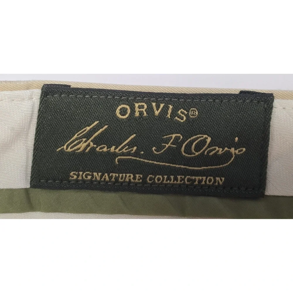 Orvis Mens Size 32 Beige Chino Shorts‎